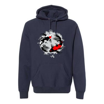 Cool Kawaii Japan Anime Koi Fish Premium Hoodie