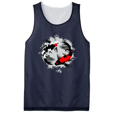 Cool Kawaii Japan Anime Koi Fish Mesh Reversible Basketball Jersey Tank