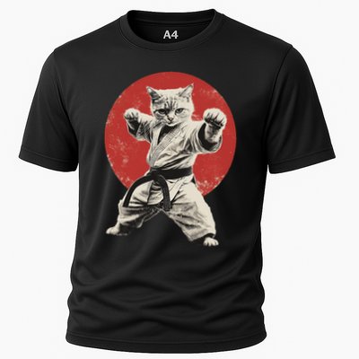 Cat Karate Judo Japan Japanese Flag Funny Performance Shirt