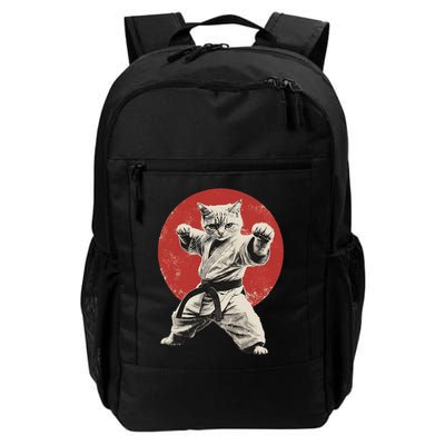 Cat Karate Judo Japan Japanese Flag Funny Backpack