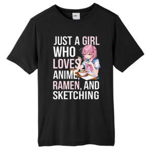 Cute Kawaii Just A Girl Who Loves Anime Ramen And Sketching Tall Fusion ChromaSoft Performance T-Shirt