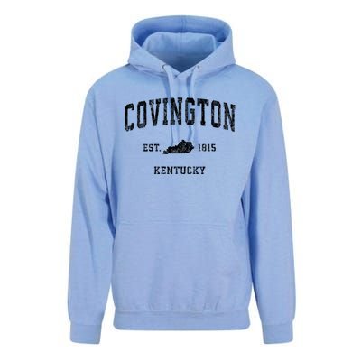 Covington Kentucky Ky Vintage Athletic Sports Unisex Surf Hoodie