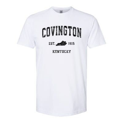 Covington Kentucky Ky Vintage Athletic Sports Softstyle CVC T-Shirt