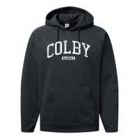 Colby Kansas Ks Js03 College University Style Performance Fleece Hoodie