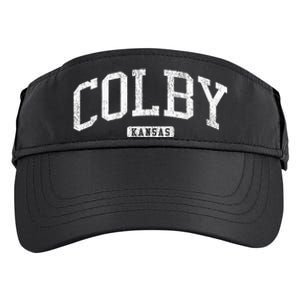 Colby Kansas Ks Js03 College University Style Adult Drive Performance Visor