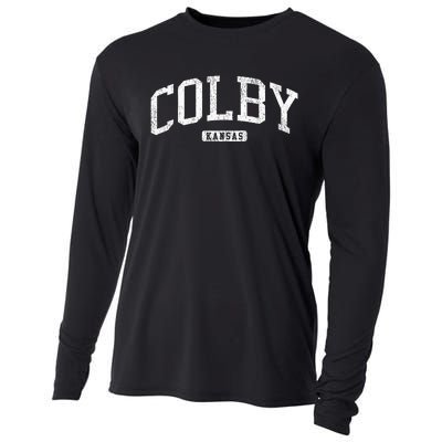 Colby Kansas Ks Js03 College University Style Cooling Performance Long Sleeve Crew