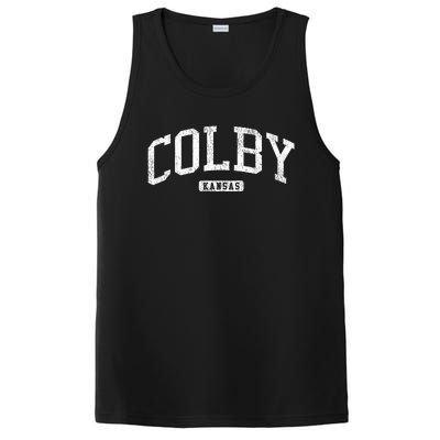 Colby Kansas Ks Js03 College University Style PosiCharge Competitor Tank