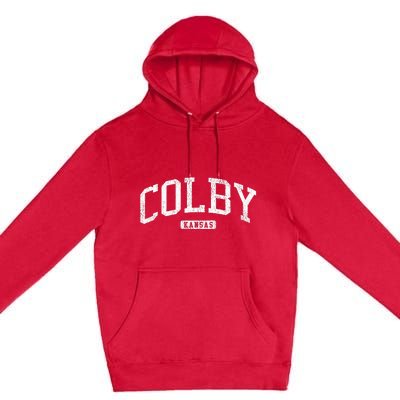 Colby Kansas Ks Js03 College University Style Premium Pullover Hoodie