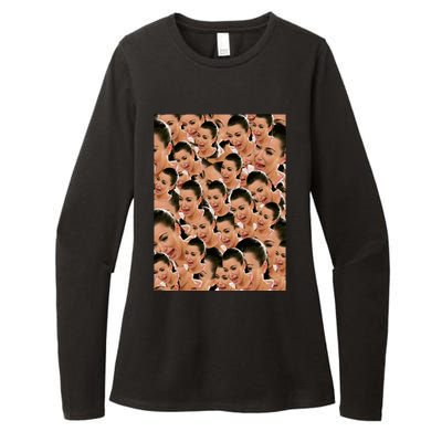 Crying Kim Kardashian Womens CVC Long Sleeve Shirt