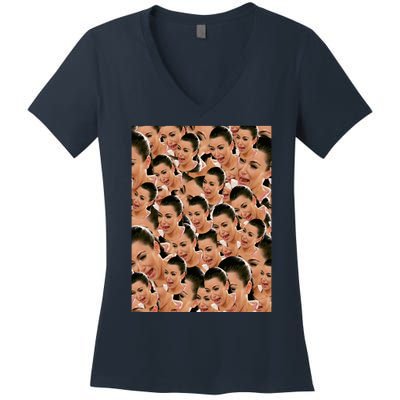 Crying Kim Kardashian Women's V-Neck T-Shirt