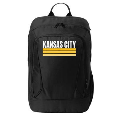 Cool Kc Kansas City Yellowwhite Striped Classic Kansas City City Backpack