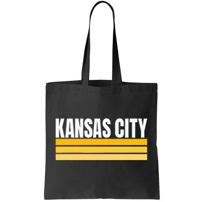 Cool Kc Kansas City Yellowwhite Striped Classic Kansas City Tote Bag