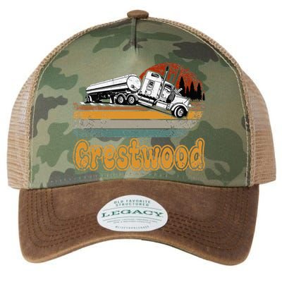 Crestwood Kentucky KY Tourism Semi Stuck on Railroad Tracks Legacy Tie Dye Trucker Hat