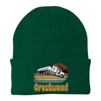 Crestwood Kentucky KY Tourism Semi Stuck on Railroad Tracks Knit Cap Winter Beanie