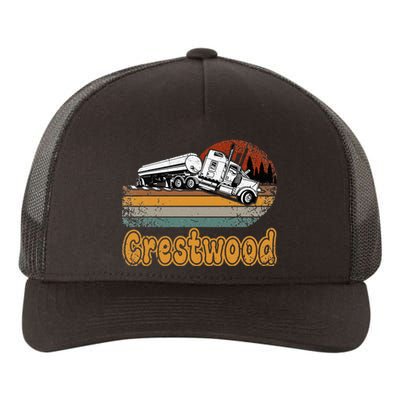 Crestwood Kentucky KY Tourism Semi Stuck on Railroad Tracks Yupoong Adult 5-Panel Trucker Hat