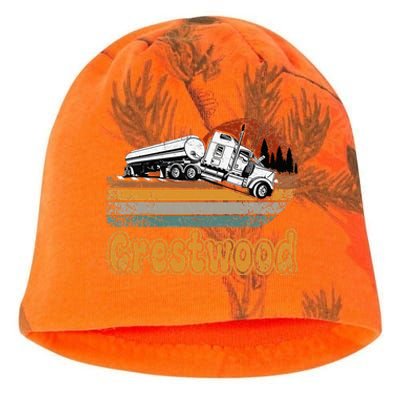 Crestwood Kentucky KY Tourism Semi Stuck on Railroad Tracks Kati - Camo Knit Beanie