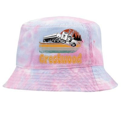 Crestwood Kentucky KY Tourism Semi Stuck on Railroad Tracks Tie-Dyed Bucket Hat