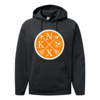 Cute Knox Knoxville Tennessee State Flag Orange Performance Fleece Hoodie