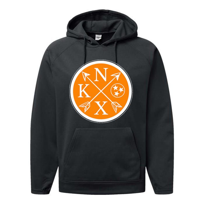 Cute Knox Knoxville Tennessee State Flag Orange Performance Fleece Hoodie