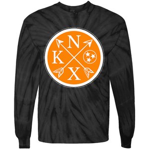 Cute Knox Knoxville Tennessee State Flag Orange Tie-Dye Long Sleeve Shirt