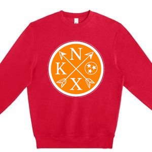 Cute Knox Knoxville Tennessee State Flag Orange Premium Crewneck Sweatshirt