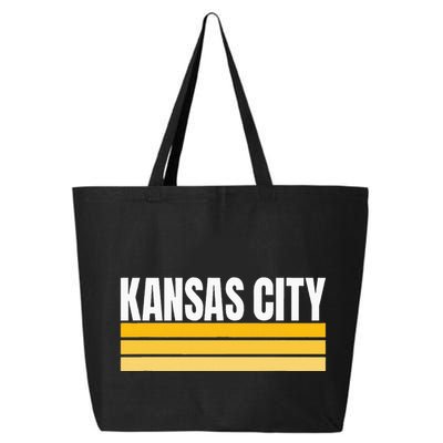 Cool Kc Kansas City Yellowwhite Striped Classic Kansas City 25L Jumbo Tote