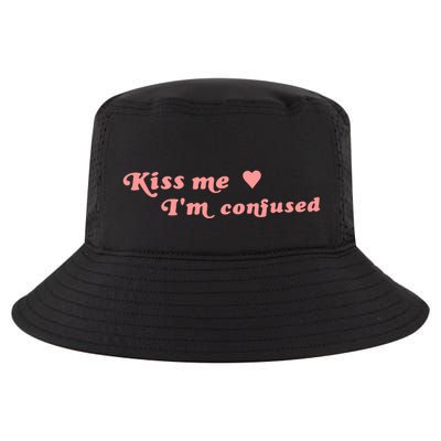 Cherry Kitten Kiss Me IM Confused Heart Cool Comfort Performance Bucket Hat
