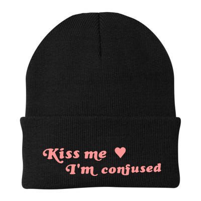 Cherry Kitten Kiss Me IM Confused Heart Beanie