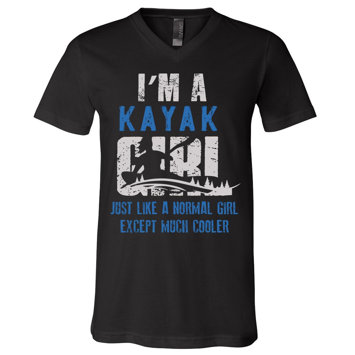 Cool Kayak Kayaking Boating Yak Water Sports Lover Gift V-Neck T-Shirt