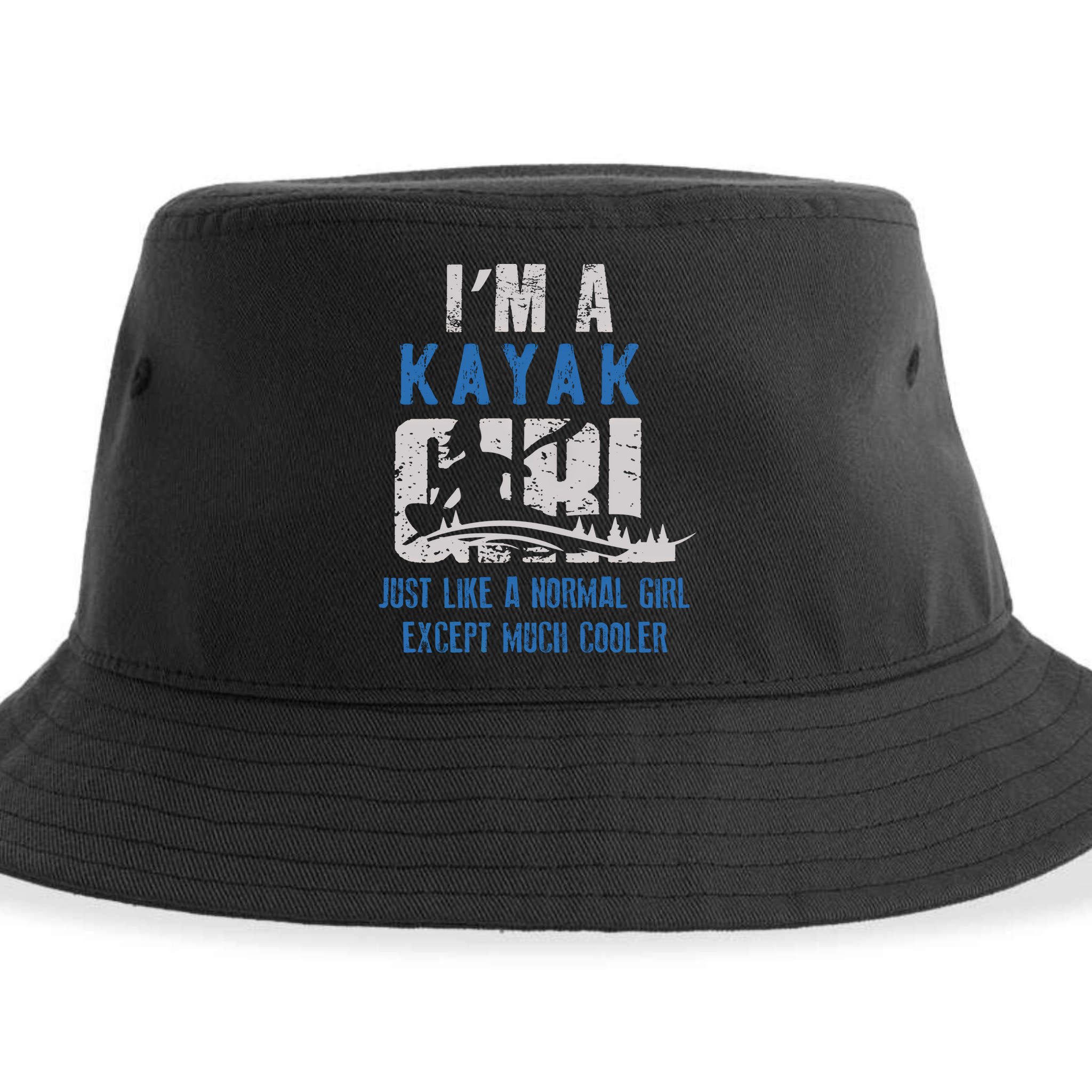 Cool Kayak Kayaking Boating Yak Water Sports Lover Gift Sustainable Bucket Hat