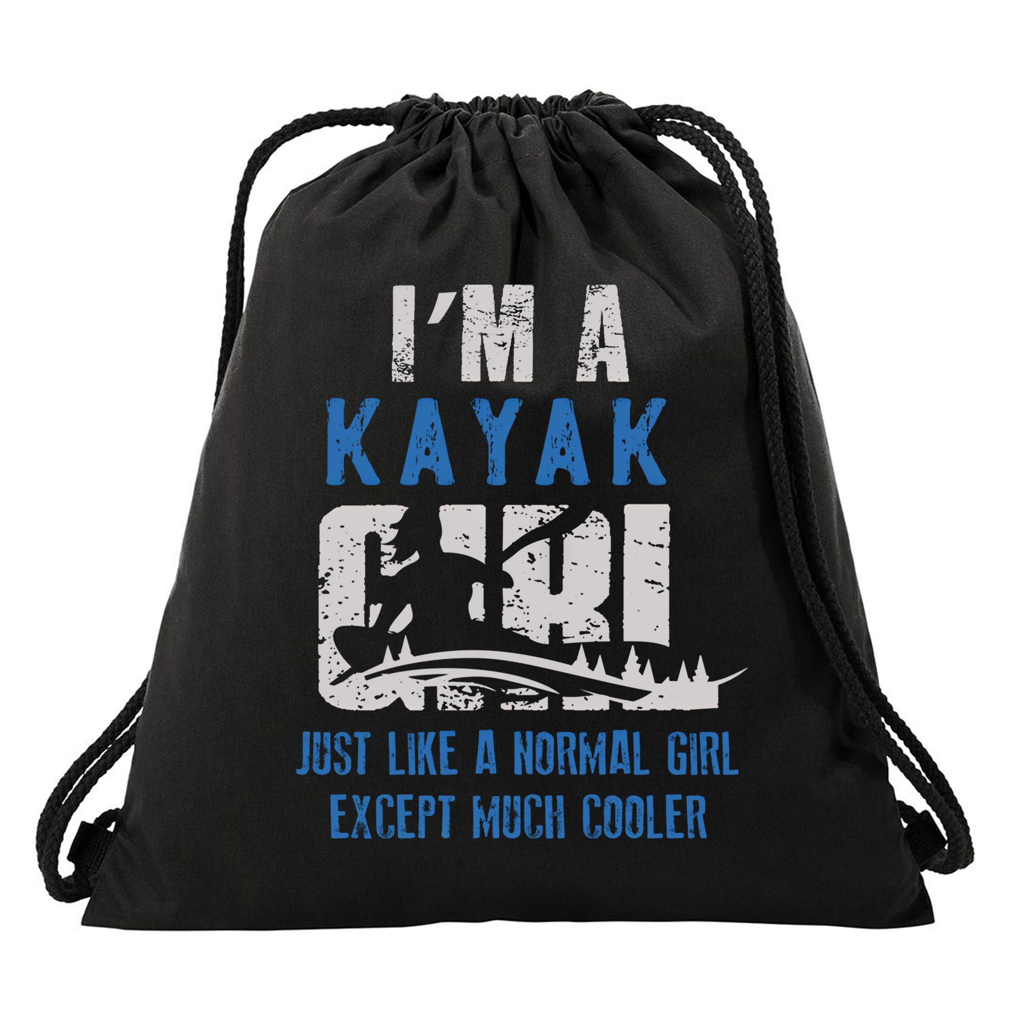 Cool Kayak Kayaking Boating Yak Water Sports Lover Gift Drawstring Bag