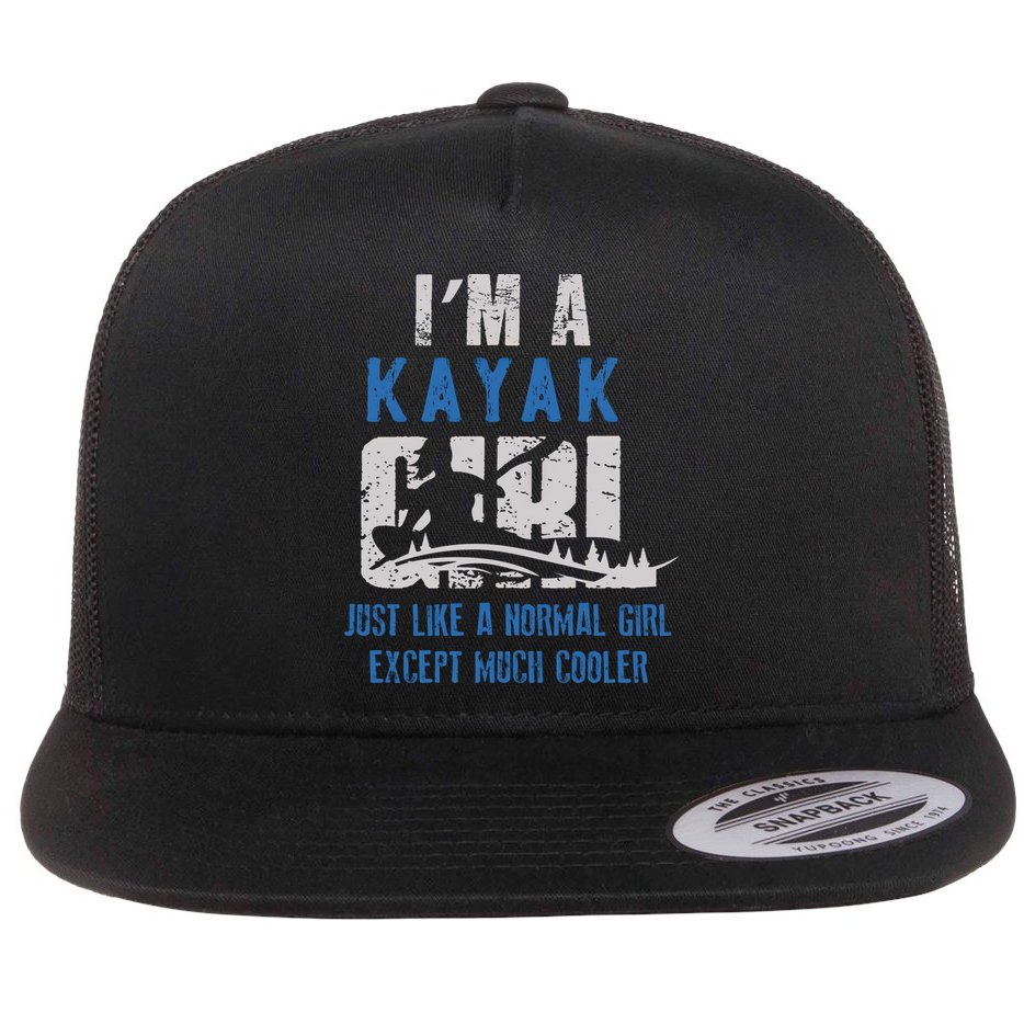 Cool Kayak Kayaking Boating Yak Water Sports Lover Gift Flat Bill Trucker Hat