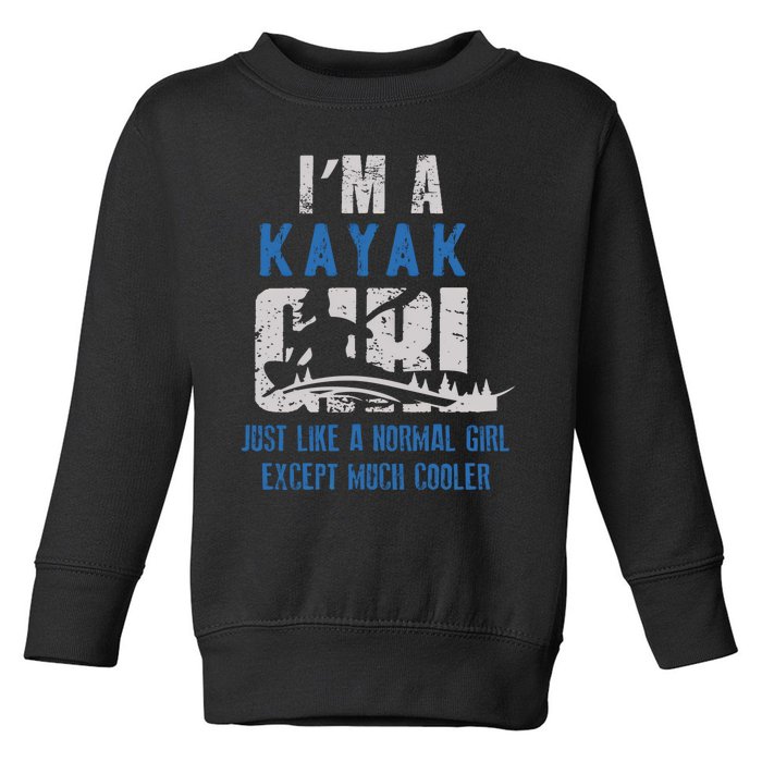 Cool Kayak Kayaking Boating Yak Water Sports Lover Gift Toddler Sweatshirt