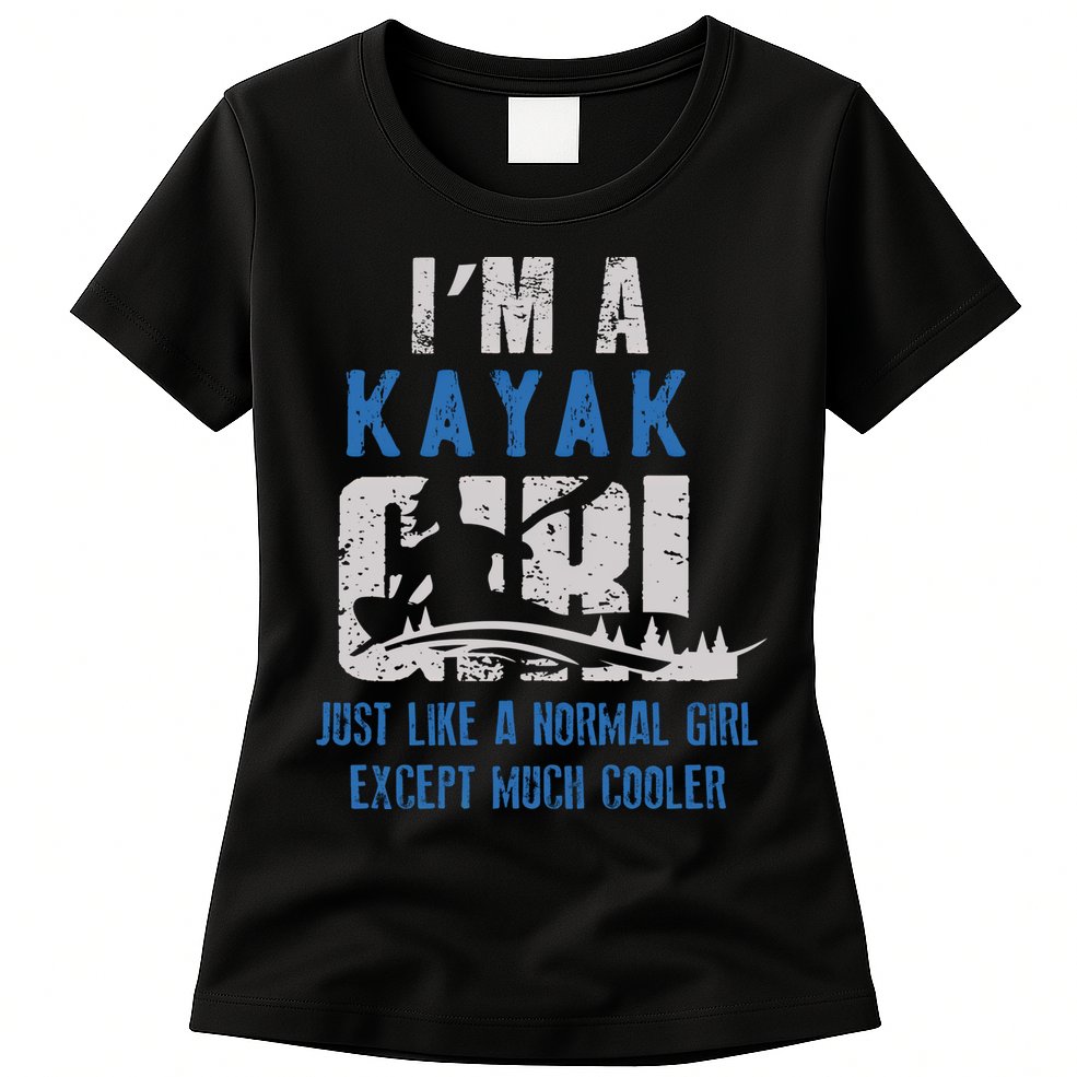 Cool Kayak Kayaking Boating Yak Water Sports Lover Gift Womens T-Shirt