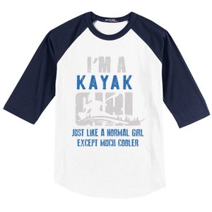 Cool Kayak Kayaking Boating Yak Water Sports Lover Gift Baseball Sleeve Shirt