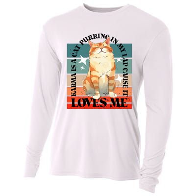 Cat Karma Loves Me Cooling Performance Long Sleeve Crew