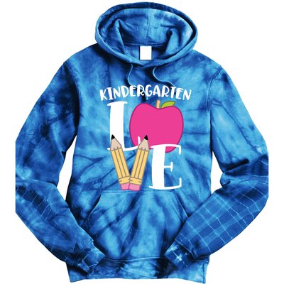 Cute Kindergarten Love Design For Kindergarten Teachers Cute Gift Tie Dye Hoodie