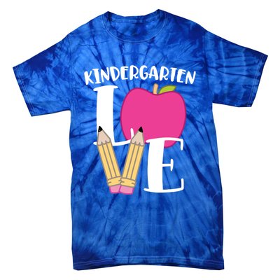 Cute Kindergarten Love Design For Kindergarten Teachers Cute Gift Tie-Dye T-Shirt