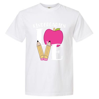 Cute Kindergarten Love Design For Kindergarten Teachers Cute Gift Garment-Dyed Heavyweight T-Shirt