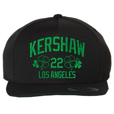 Clayton Kershaw Los Angeles Baseball St PatrickS Shamrock Meaningful Gift Wool Snapback Cap