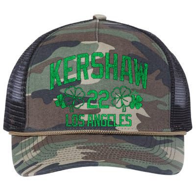 Clayton Kershaw Los Angeles Baseball St PatrickS Shamrock Meaningful Gift Retro Rope Trucker Hat Cap