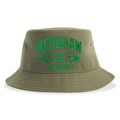 Clayton Kershaw Los Angeles Baseball St PatrickS Shamrock Meaningful Gift Sustainable Bucket Hat