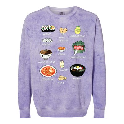 Cute Korean Lunch Shirts Bibimbap And More Colorblast Crewneck Sweatshirt