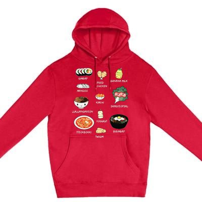 Cute Korean Lunch Shirts Bibimbap And More Premium Pullover Hoodie