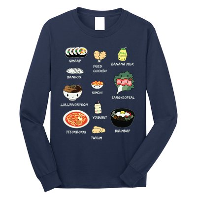 Cute Korean Lunch Shirts Bibimbap And More Long Sleeve Shirt