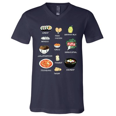 Cute Korean Lunch Shirts Bibimbap And More V-Neck T-Shirt