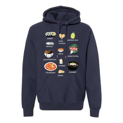 Cute Korean Lunch Shirts Bibimbap And More Premium Hoodie