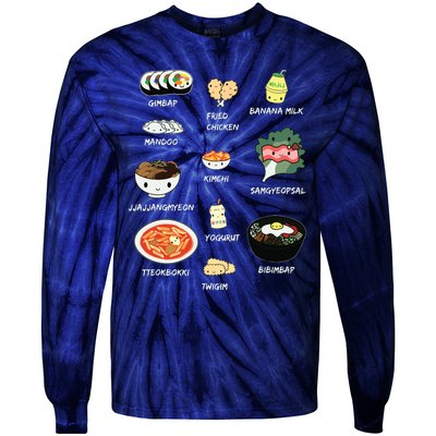 Cute Korean Lunch Shirts Bibimbap And More Tie-Dye Long Sleeve Shirt