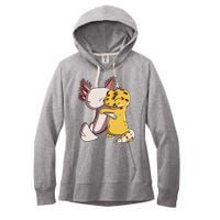 Cute Kawaii Leopard Gecko Hugging Axolotl Funny Women's Fleece Hoodie