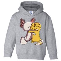 Cute Kawaii Leopard Gecko Hugging Axolotl Funny Toddler Hoodie